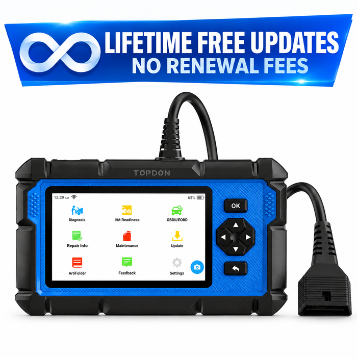 White Smoke TOPDON Artidiag 600S Diagnostic Scan Tool Vehicle Diagnostic Scanners