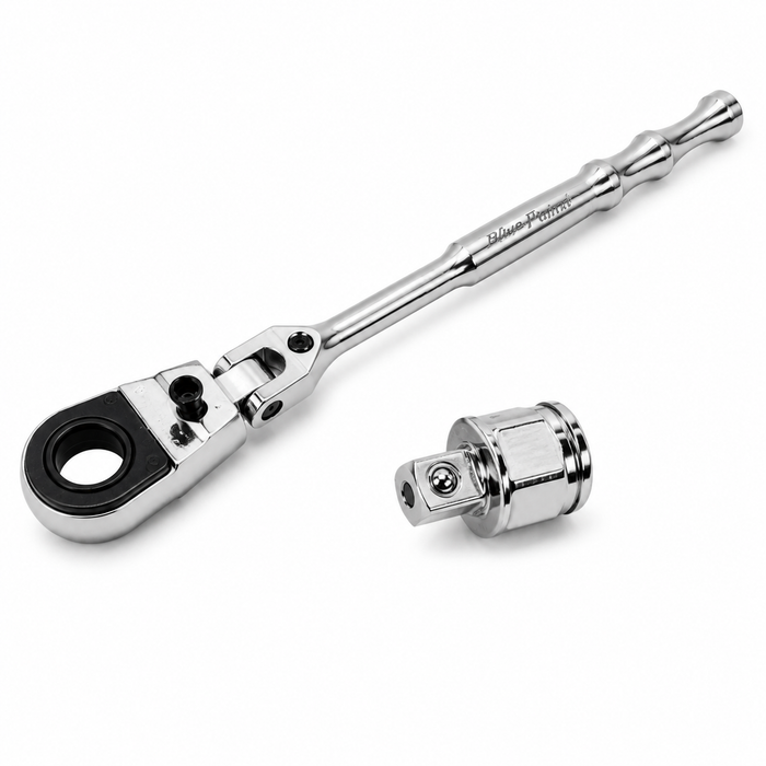 White Smoke Blue Point Flexi Head Ratchet 3/8" Drive Ratchet