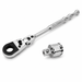White Smoke Blue Point Flexi Head Ratchet 3/8" Drive Ratchet