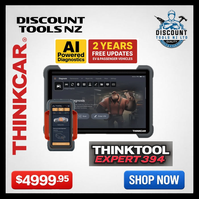 White Smoke THINKCAR Expert 394 12" New AI Technology Diagnostic Scan Tool With EV Vehicles Vehicle Diagnostic Scanners