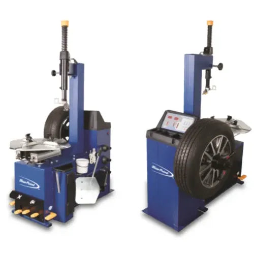 Dark Slate Gray Blue Point Tyre Changer & Wheel Balancer Combo Tire Changer