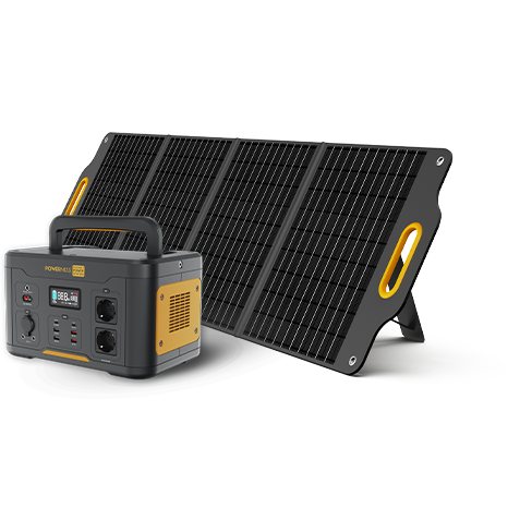 Dark Slate Gray Powerness 120 Watt Portable Foldable Solar Panel For Portable Power Stations Solar Panel