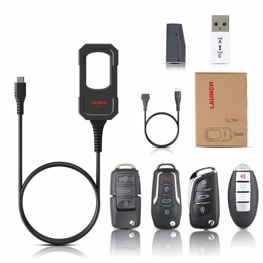 Dark Slate Gray LAUNCH X431 Key Programmer Remote Maker with Super Chip and 4 Sets of Smart Keys Key Coding Tools