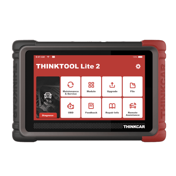 Maroon THINKCAR THINKTOOL T77, 7-Inch Full System, 34 Service Functions, Diagnostic Scan Tool