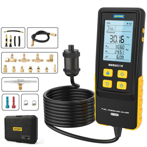Dark Slate Gray AUTOOL PT630 Automobile Fuel Pressure Gauge 0-426 PSI Digital Display Fuel Pressure tester