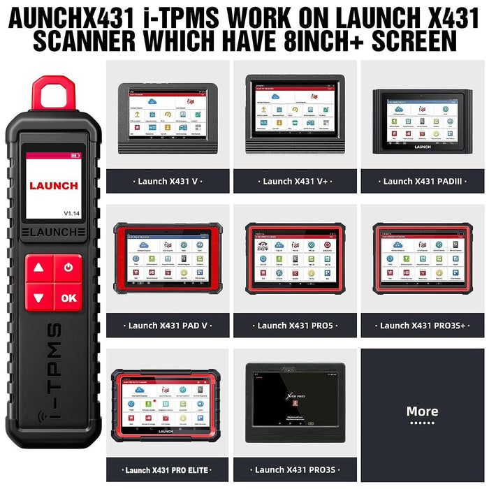 Dark Slate Gray LAUNCH X431 TSGUN i-TPMS Handheld Car Tire Pressure Monitoring Tool TPMS Tool