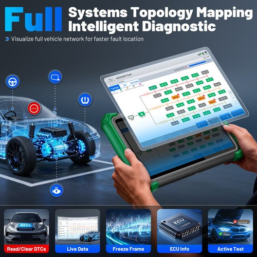 XTOOL Prodigy Flagship Professional Diagnostic Scan Tool with J2534 Programming Vehicle Diagnostic Scanners
