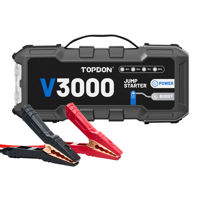 Dark Slate Gray Topdon V3000 – 3000A Heavy-Duty Jump Starter & Power Bank Vehicle Jump Starters