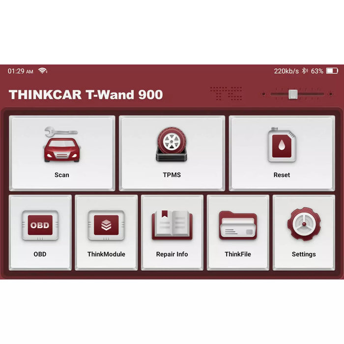 Light Gray THINKCAR T Wand 900 TPMS Diagnostic Tool ( 5 Free Sensors ) Diagnostic Scan Tool