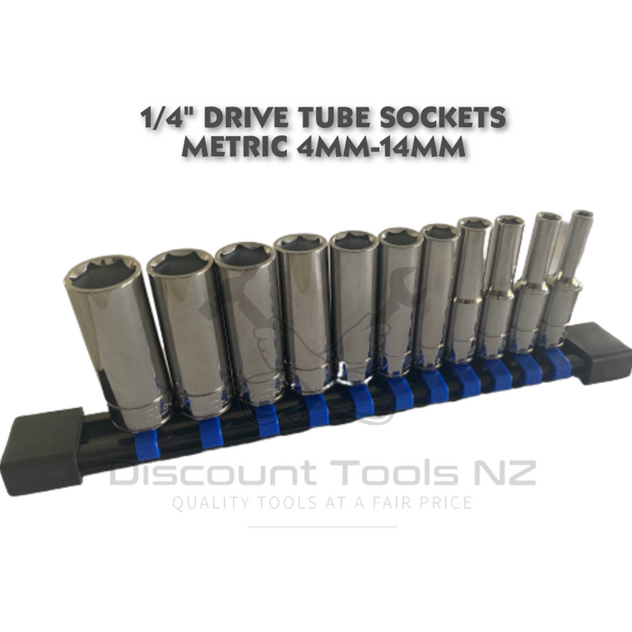 blue point 1/4 drive tube sockets metric 4mm-14mm