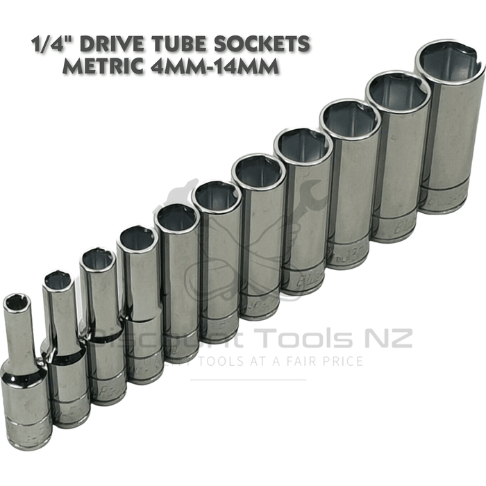 blue point 1/4 drive tube sockets metric 4mm-14mm