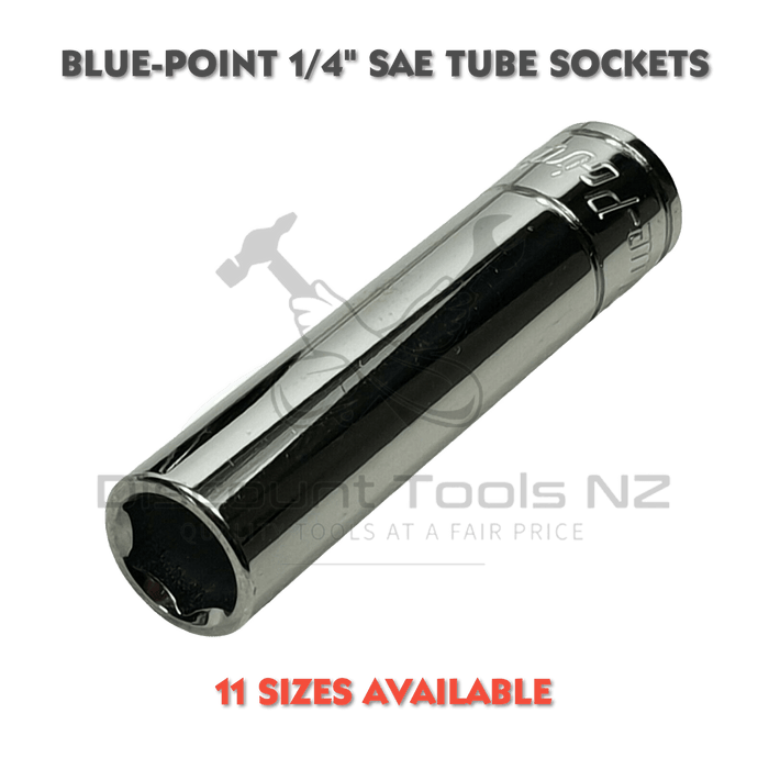 Blue Point 1/4" SAE Tube Sockets, 11 Sizes Available