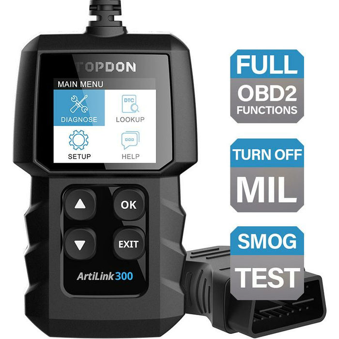 Dark Slate Gray TOPDON AL300 Code Reader Check Engine Light Scan Tool Full OBD2 Vehicle Diagnostic Scanners