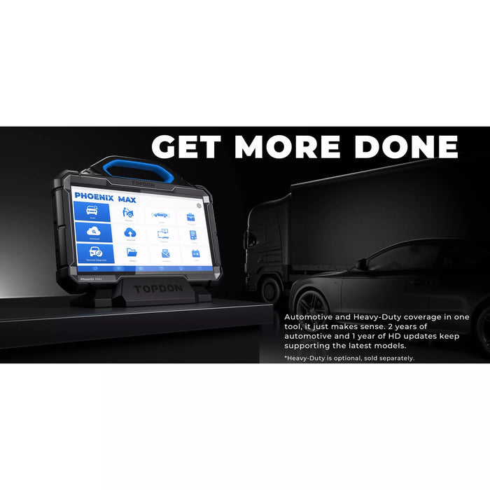 Black TOPDON Phoenix Max Professional Diagnostic Scan Tool 12v/24v Cars & Trucks (Copy) Vehicle Diagnostic Scanners
