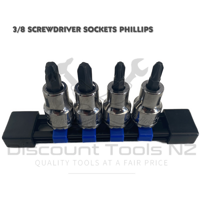 blue point 3/8 screwdriver sockets phillips 2# & 3#