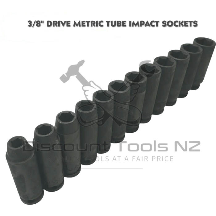 blue point 3/8" drive metric tube impact sockets
