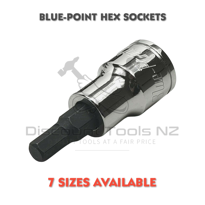 Tan Blue Point Tools 1/4" Drive Hex Sockets 10 Sizes Available
