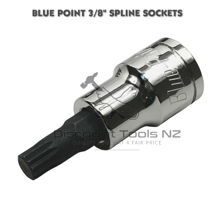 Dark Slate Gray Blue Point 3/8" Spline Sockets M4-M12 Tool Sockets