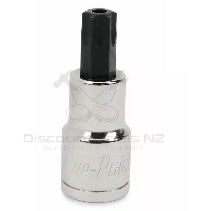 Light Gray Blue Point 3/8" Drive Tamper-Proof Torx Bits T10 - T55, 10 Sockets Sockets
