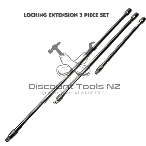 Slate Gray Blue Point Locking Extension 1/4" Drive 3 Piece Set Extensions