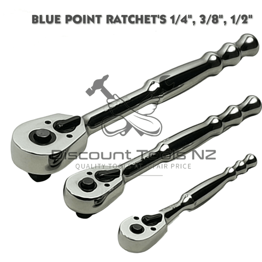 Slate Gray Blue Point Ratchet's 1/4", 3/8" & 1/2" Drive Tools