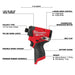 Black Milwaukee M12 GEN 3 M12 FUEL 1/4" Impact Driver (Tool-Only)