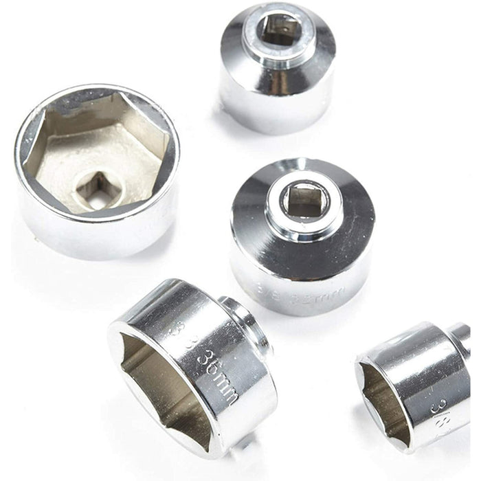 Lavender DTNZ 5pc Oil Filter Cap Wrench Socket Tool Set Oil Filter Tools
