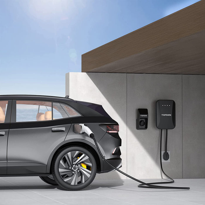 Gray TOPDON Pulse Q Level 2 EV Charger, Smart Home Electric Car Charger Vehicle Battery Chargers