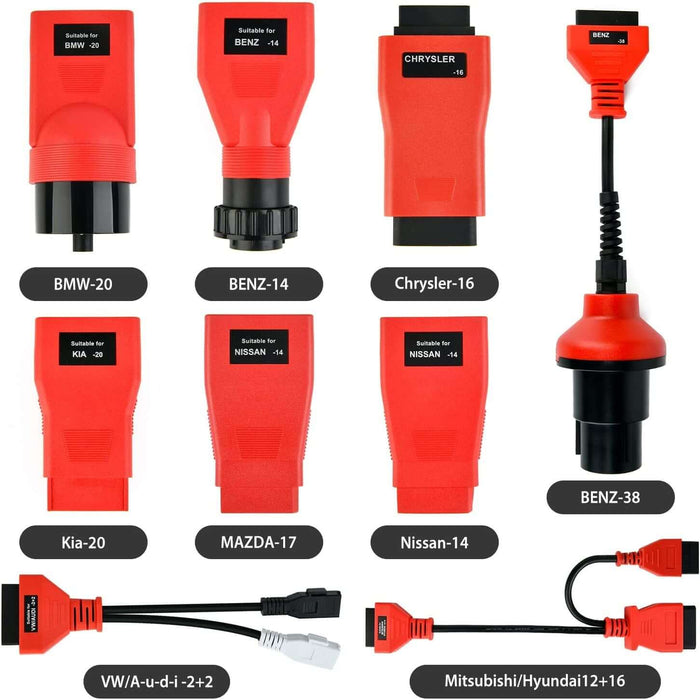 Tomato AUTEL Tools MaxiSYS Non-OBD II Adapter Kits Vehicle Diagnostic Scanners