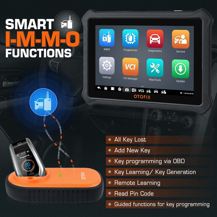 Dark Slate Gray OTOFIX IM1 Automotive Key Programming & Diagnostic Tool Key Coding Tools