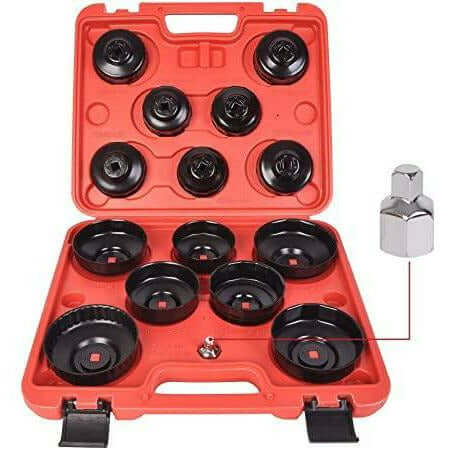 15 piece oil filter removal cup set