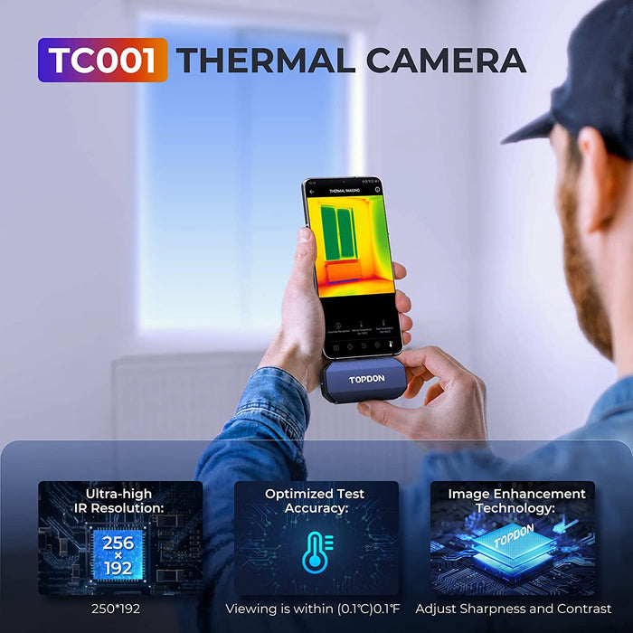 Light Steel Blue TOPDON TCView Thermal imaging Camera ( Android & IOS) Thermal Camera