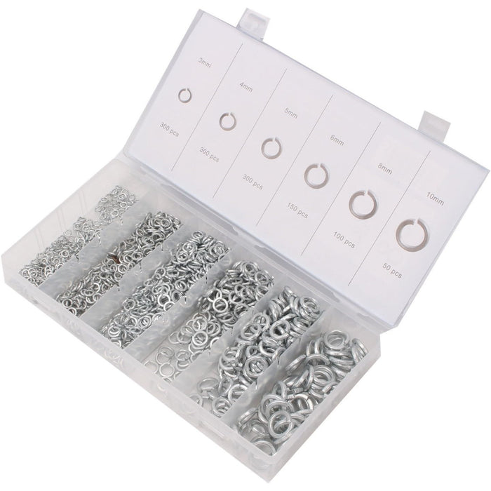 Light Gray DTNZ 800 pcs Spring Lock Washer Assortment