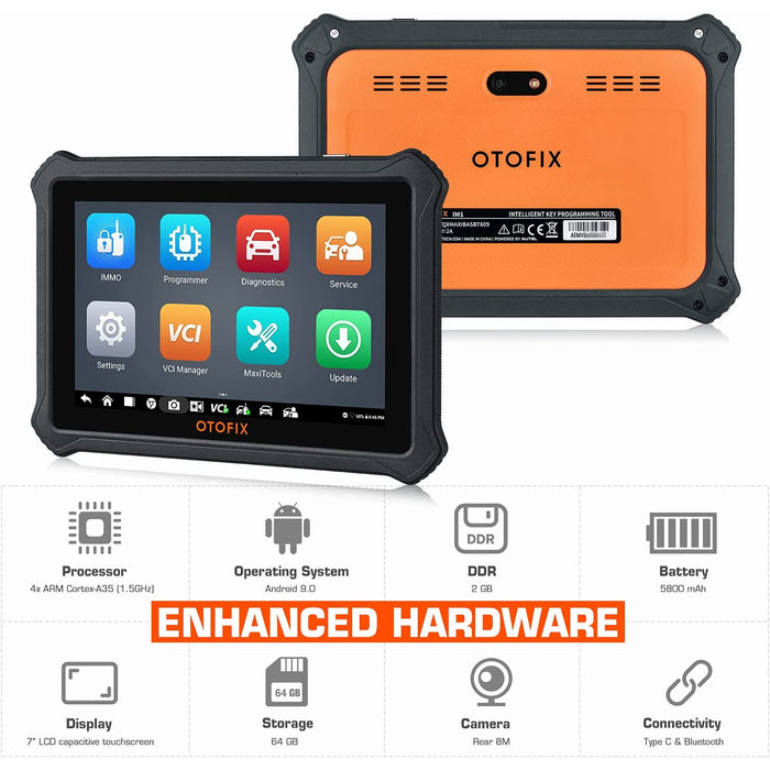 Dark Slate Gray OTOFIX IM1 Automotive Key Programming & Diagnostic Tool Key Coding Tools