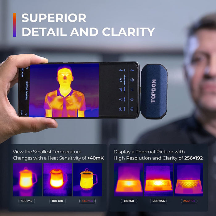 Dark Slate Gray TOPDON TCView Thermal imaging Camera ( Android & IOS) Thermal Camera