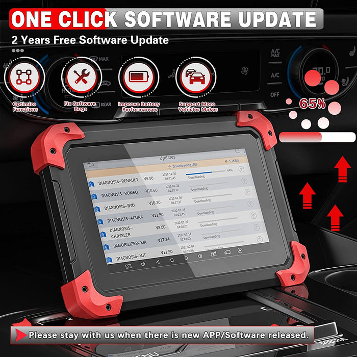 Tan XTOOL X100 PAD PLUS Full System Diagnostic Scan, Key Coding, Odometer Correction Diagnostic Scan Tool