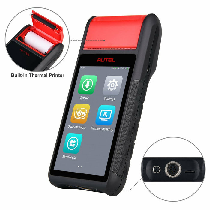 Dark Slate Gray AUTEL MaxiBAS BT608E Battery Tester, Electrical System Analyser Battery Tester