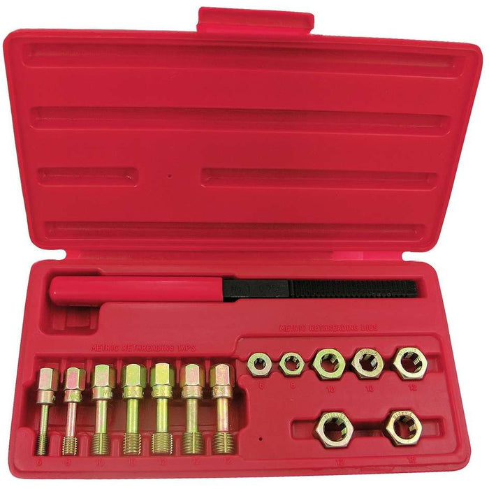 Firebrick DTNZ Universal 15 Piece Metric Re-threading kit & Thread File Tap & Die Sets