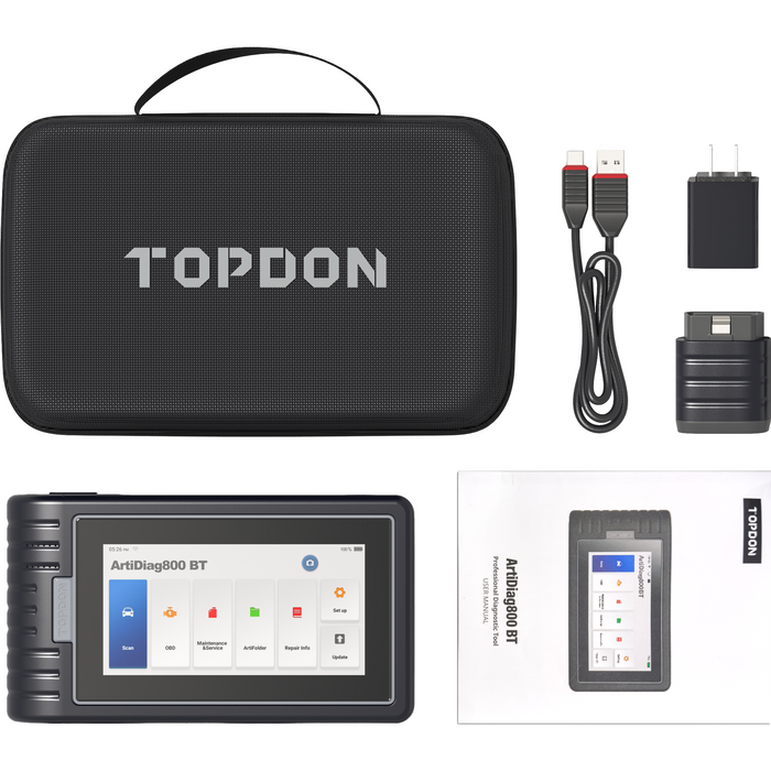 Dark Slate Gray TOPDON Diagnostic Scan Tool Bluetooth ArtiDiag 800BT