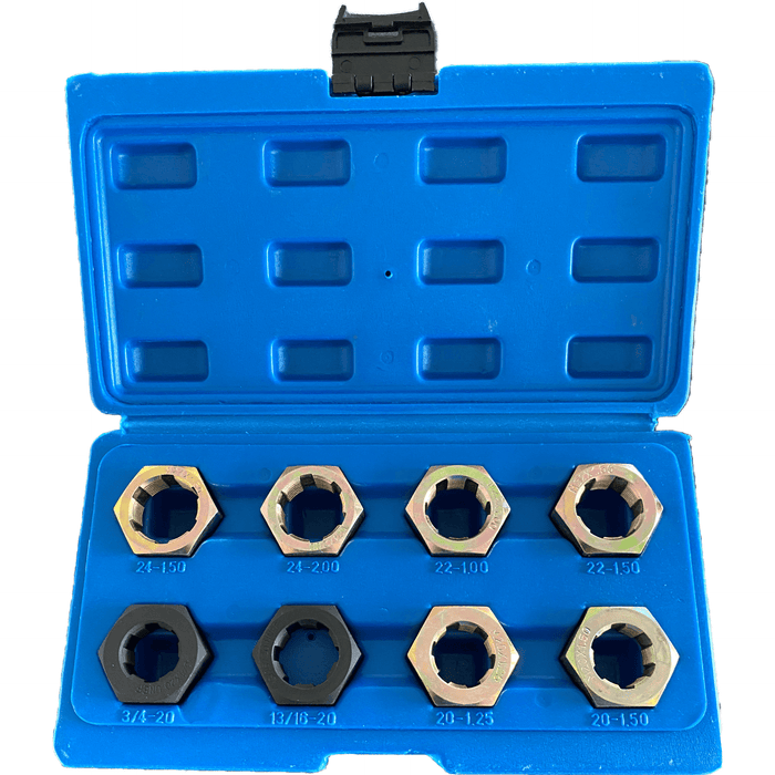 8pc cv joint axle spindle rethreading set
