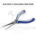 Light Gray Blue Point Tools Miniature Needle Nose Pliers