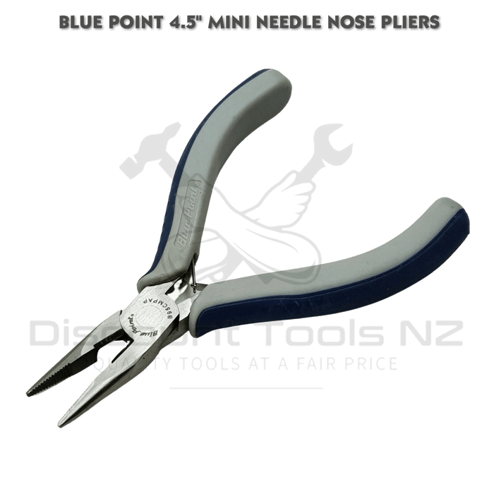 Dark Slate Gray Blue Point Tools 4.5" Miniature Long Nose Pliers