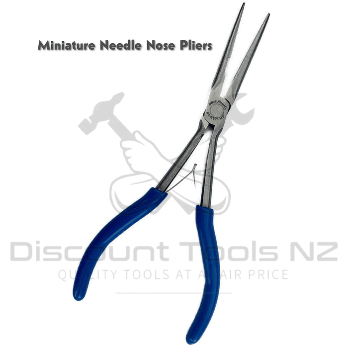 blue point long reach miniature needle nose pliers bdg97lmp