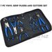 Dark Slate Gray Blue Point 7 pc Vinyl Grip Pliers & Cutters Set BDGCPL700 Pliers