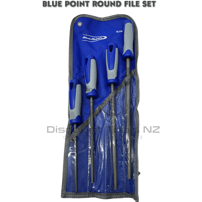 Dark Slate Blue Blue Point Tools 4 Piece Round File Set