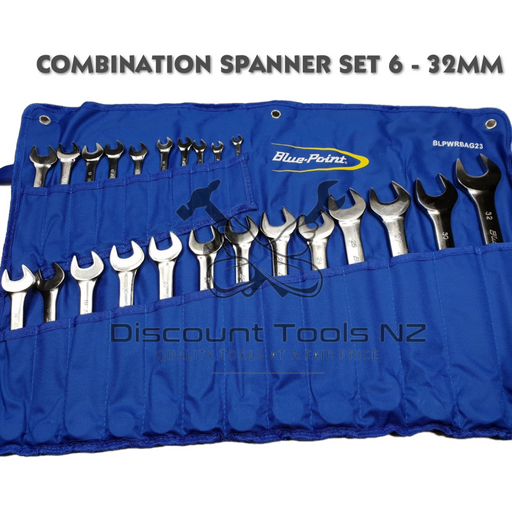 Dark Slate Blue Blue Point Combination ROE Spanner Set 6-32mm Spanners & Spanner Sets