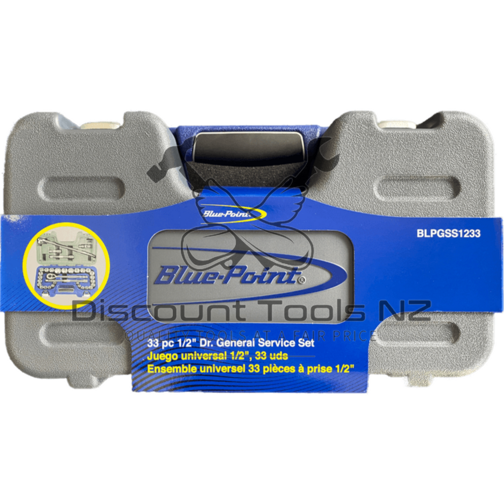 Blue Point 1/2" Drive Socket Set, 33pcs BLPGSS1233 SAE & Metric