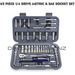 Dim Gray Blue Point 62 Piece 1/4" Drive Metric & SAE Socket Set Socket Sets