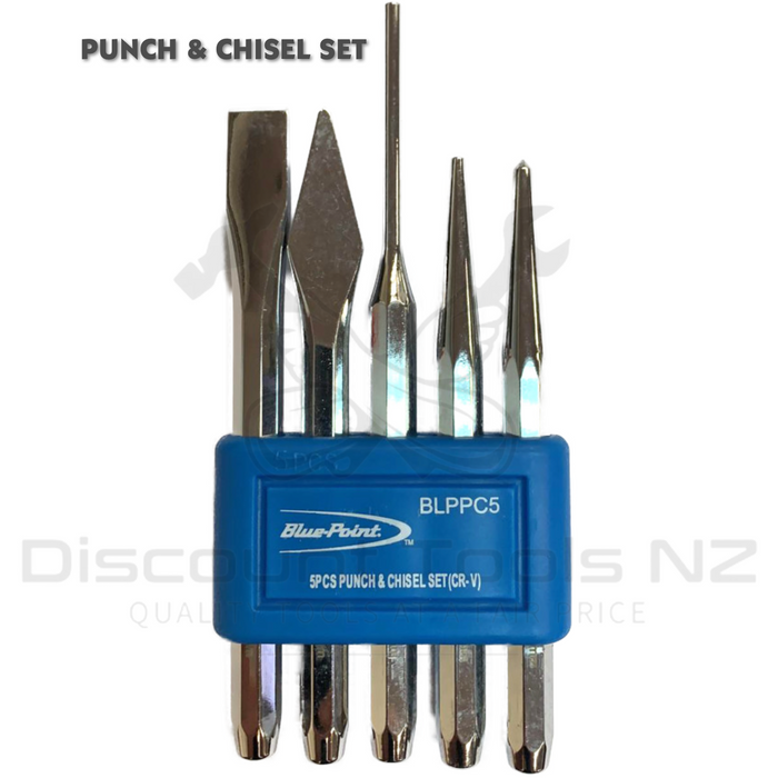 Dark Slate Blue BluePoint Punch & Chisel Set, 5pcs BLPPC5 Punch & Chisels
