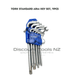 Dark Slate Blue Blue Point L-Torx Key Set, 9pcs Tools
